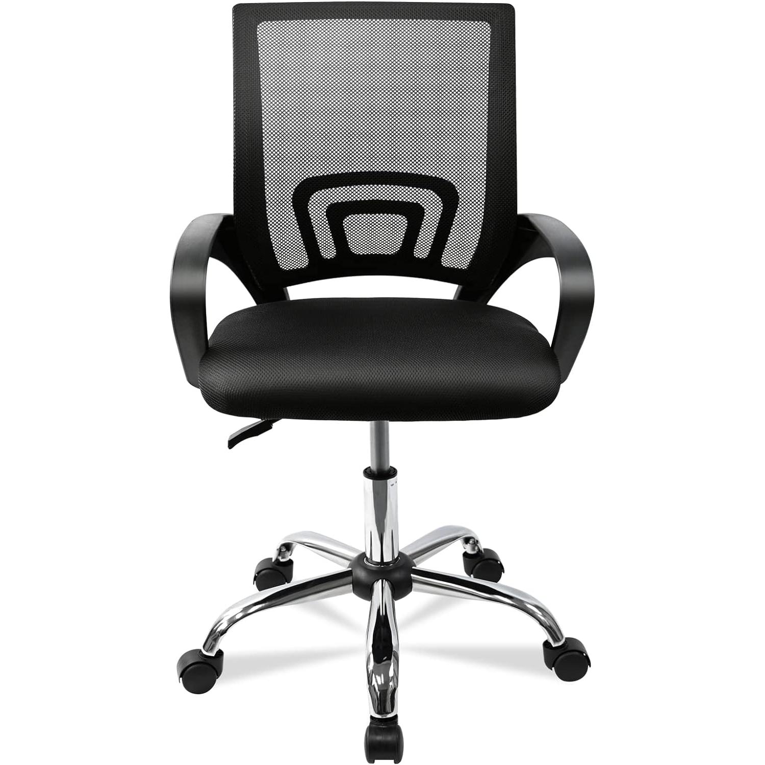 Silla de Oficina Silla de Malla Altura Ajustable para Trabajo Silla Escritorio Ergonómica Giratoria — Sillas de oficina en Si3 Sillas