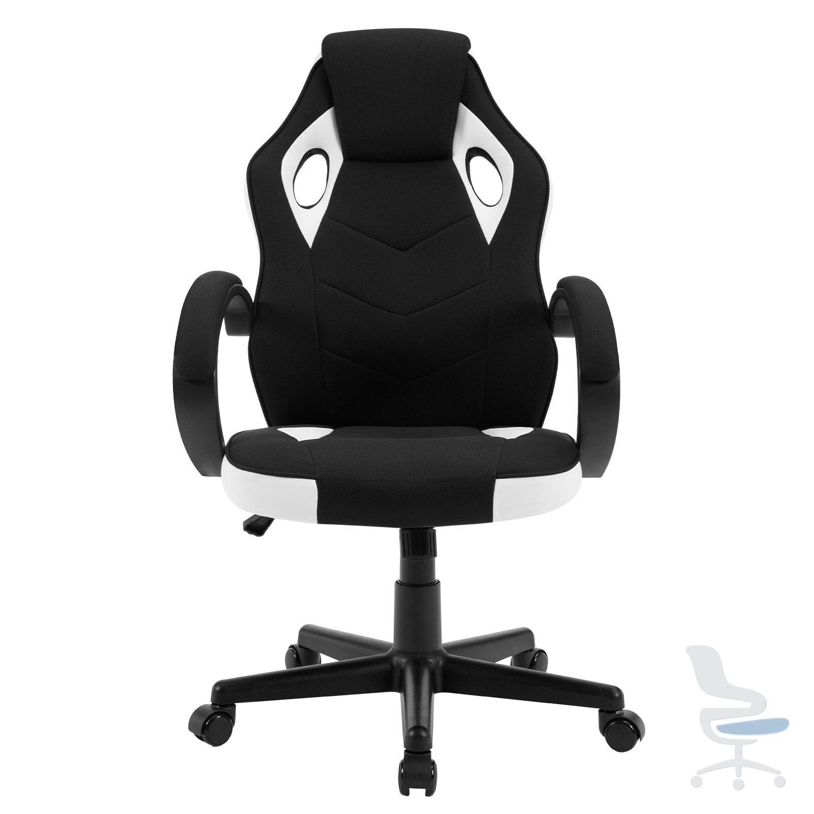 Silla gaming ergonómica con respaldo alto, mecanismo reclinable y altura ajustable — 1