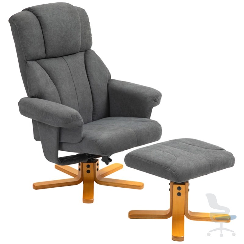 Sillón Reclinable con Reposapiés y Respaldo Inclinable — Sillones y descanso en Si3.es