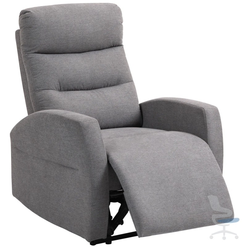 Sillón reclinable HOMCOM para TV con reposapiés — 1