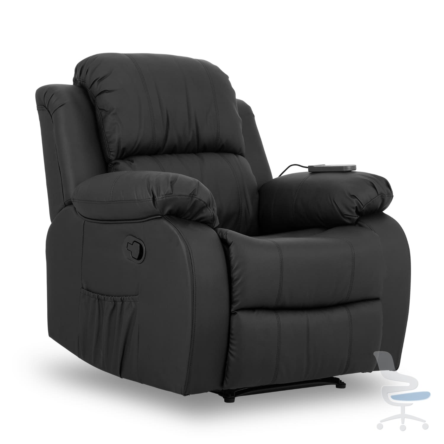 Sillón Relax Reclinable 160º con Calor Lumbar y 4 Zonas de Masaje — 1