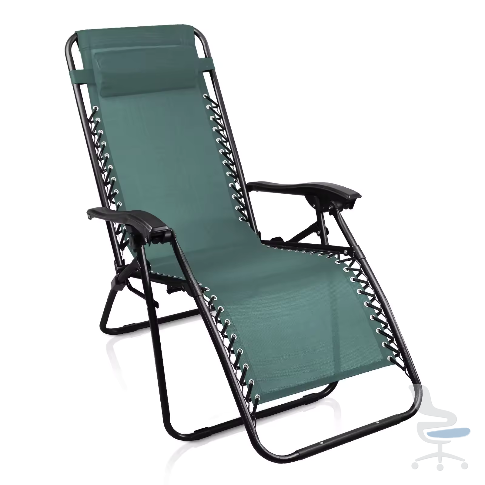 Tumbona reclinable de gravedad cero plegable con reposacabezas — 1